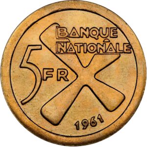 5 Francs Gold Katanga 1961