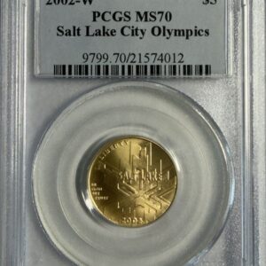 5 Gollar Gold USA Winter Olympics