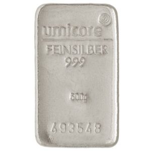 500g Silver Bar - diverse manufacturers