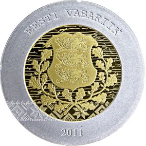 Estonia 20 Euro Bimetallic 2011, Accession to the Euro Area