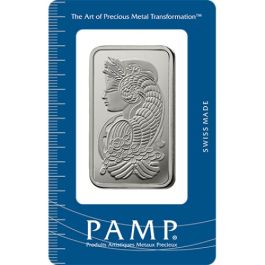 Platinum Pamp Suisse 50 Gram Bar - In Assay