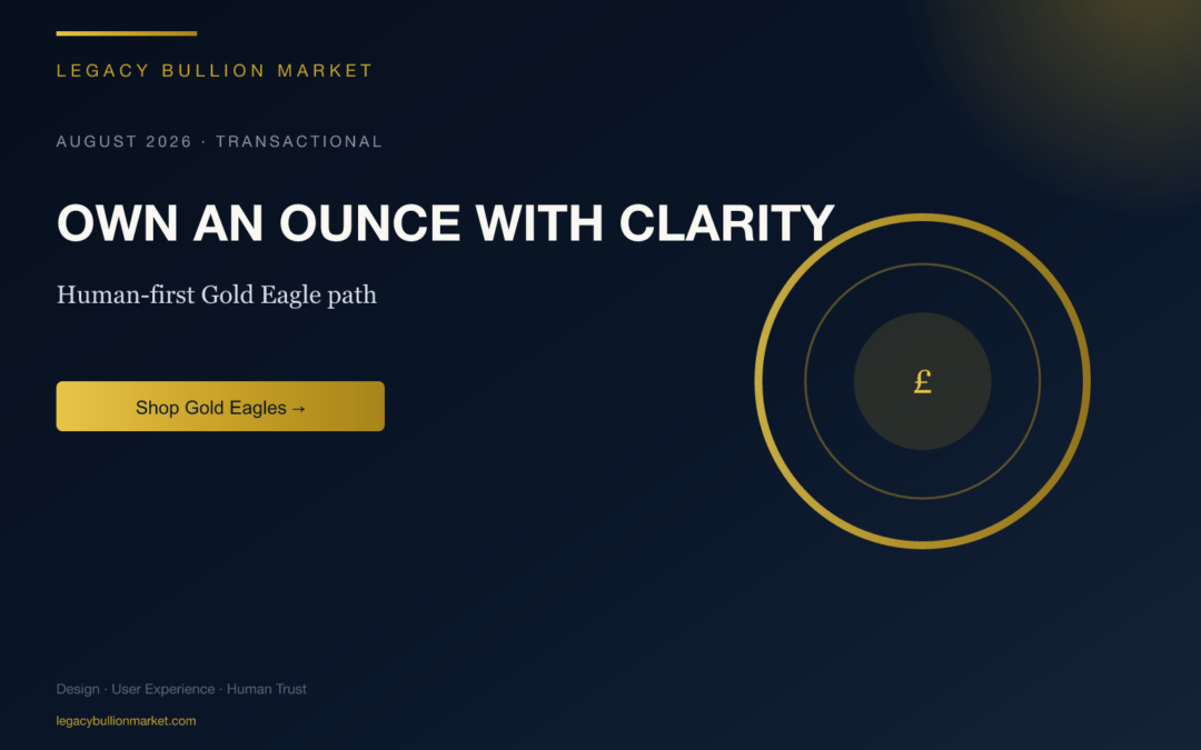 Buy American Gold Eagles — Own an ounce with clarity.