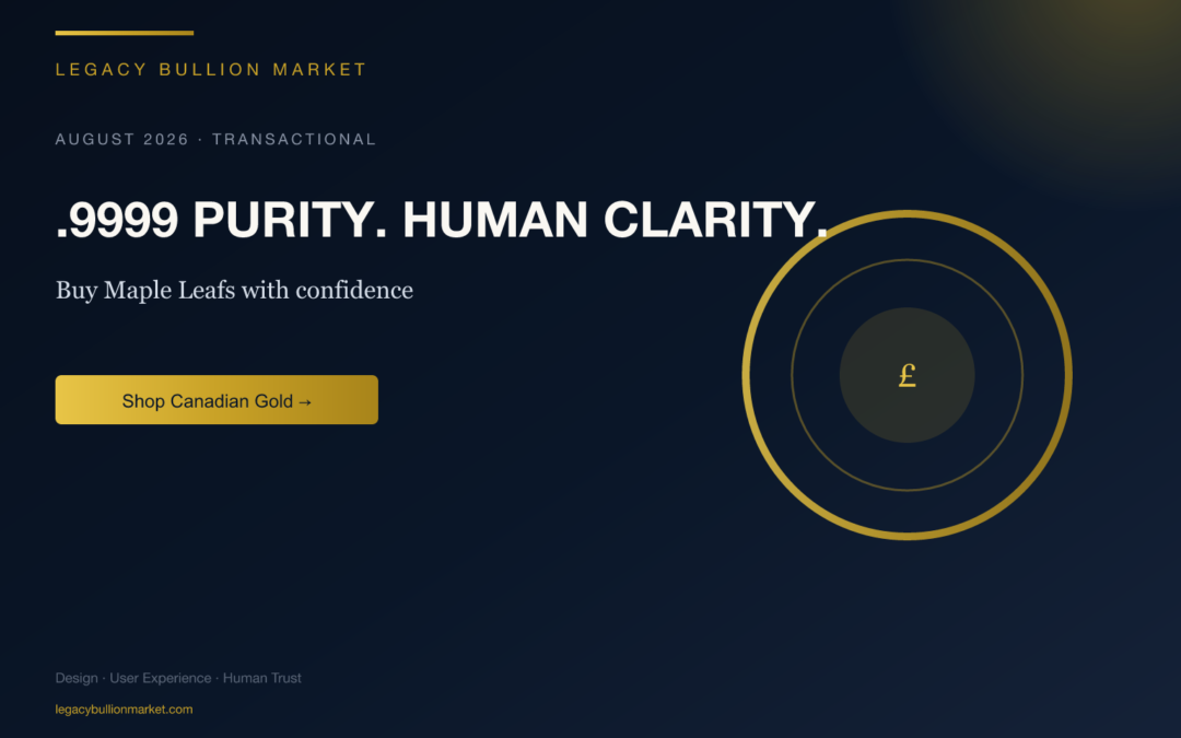 Buy Maple Leaf gold coins — .9999 purity. Human clarity.