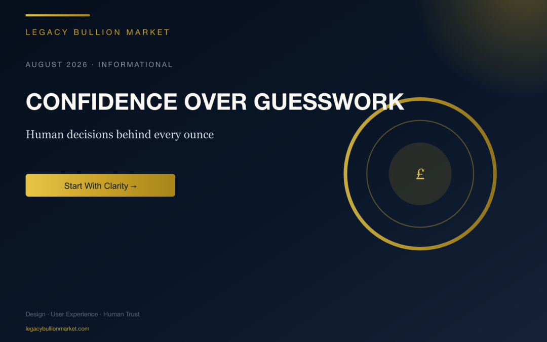 Human side of buying gold — Confidence over guesswork.