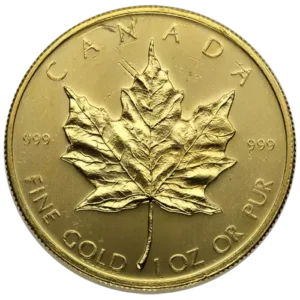 1 oz Canadian Gold Maple Leaf — Circulated / Scruffy