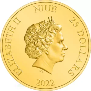 2022 1/4 oz Mandalorian Classic Grogu Gold Coin