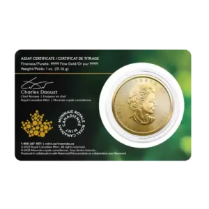 2023 1 oz Canadian Gold Maple Leaf — Single Source Mine
