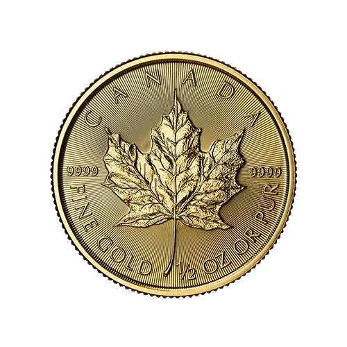 2026 1/2 oz Canadian Gold Maple Leaf Coin BU