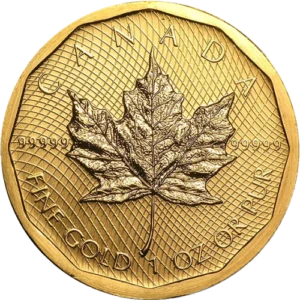 1 oz Canadian Gold Maple Leaf .99999