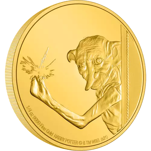 Harry Potter 1/4 oz Classic Dobby Gold Coin