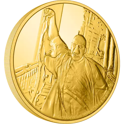 Harry Potter 1/4 oz Classic Lord Voldemort Gold Coin