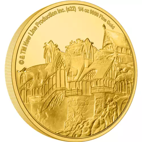 Lord of the Rings 2022 1/4 oz Rivendell Gold Coin